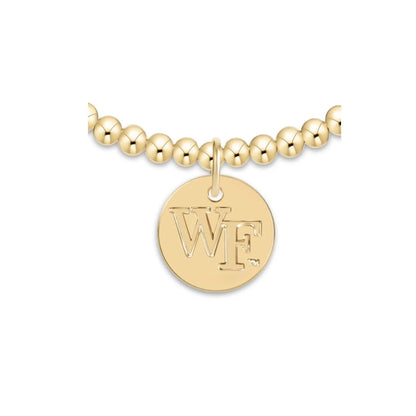enewton eCOLLEGIATE Classic Gold 3mm Bracelet - Wake Forest