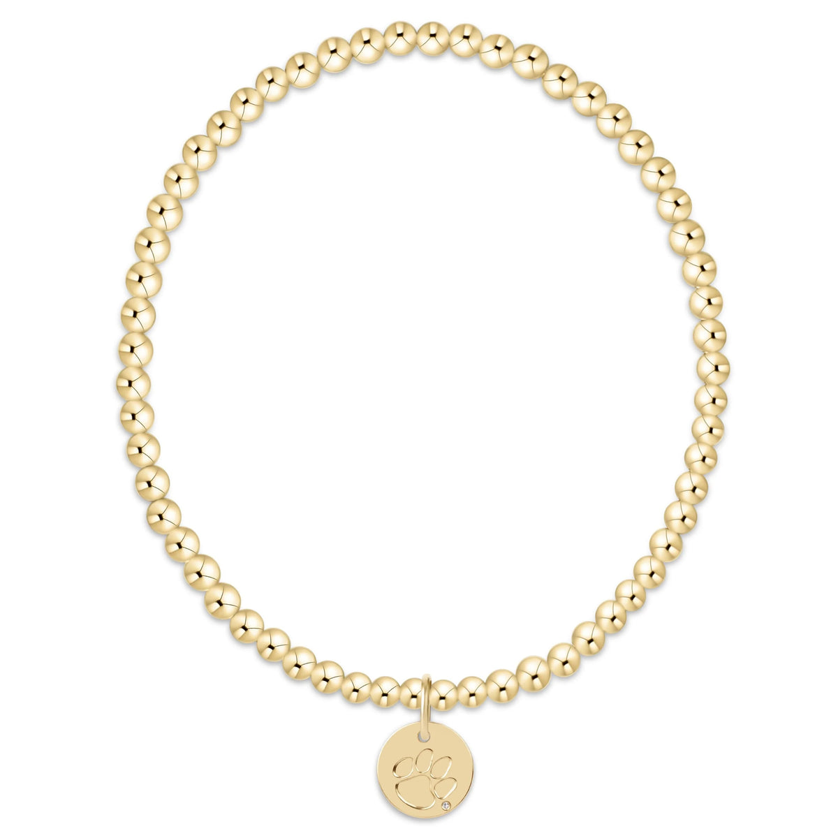 enewton eCOLLEGIATE Classic Gold 3mm Bracelet - Clemson