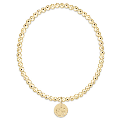 enewton eCOLLEGIATE Classic Gold 3mm Bracelet - Clemson