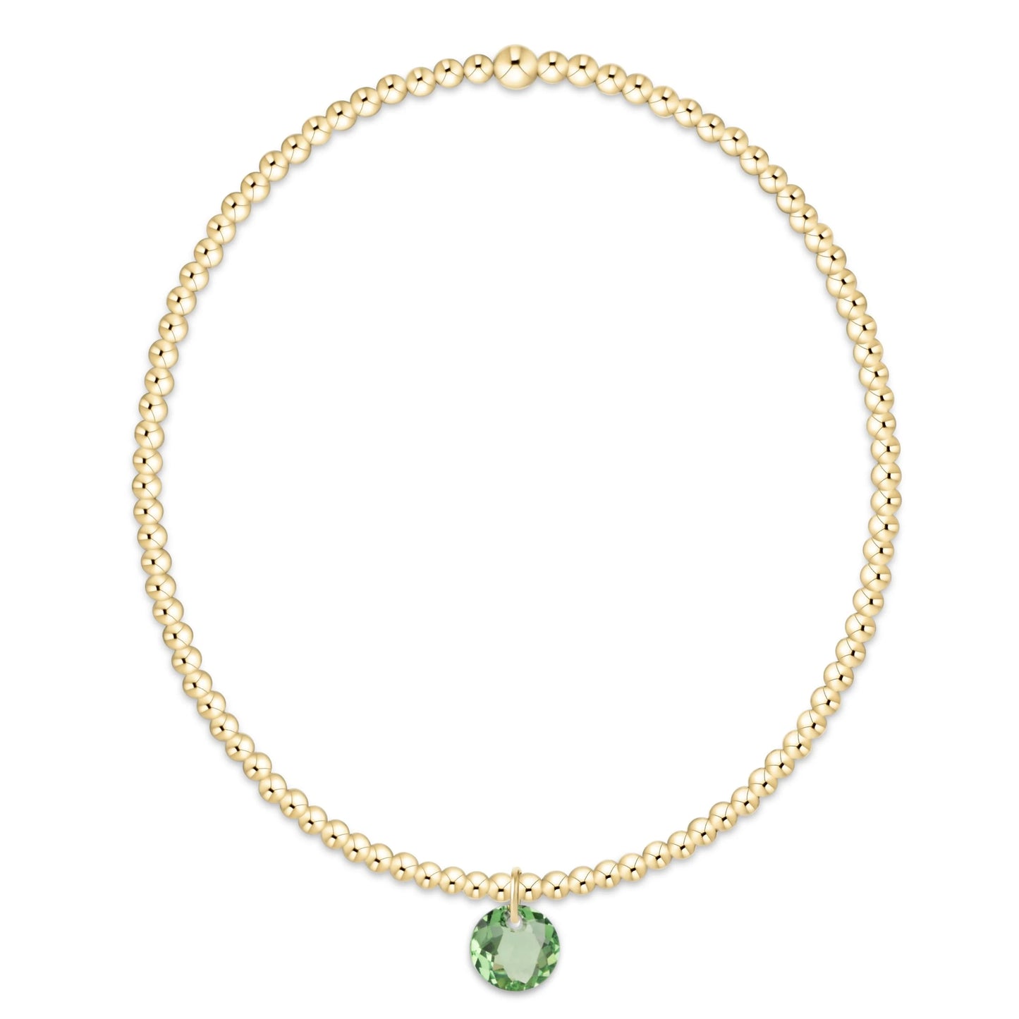 Enewton Classic Gold 2mm Bracelet - Reflection Charm 8