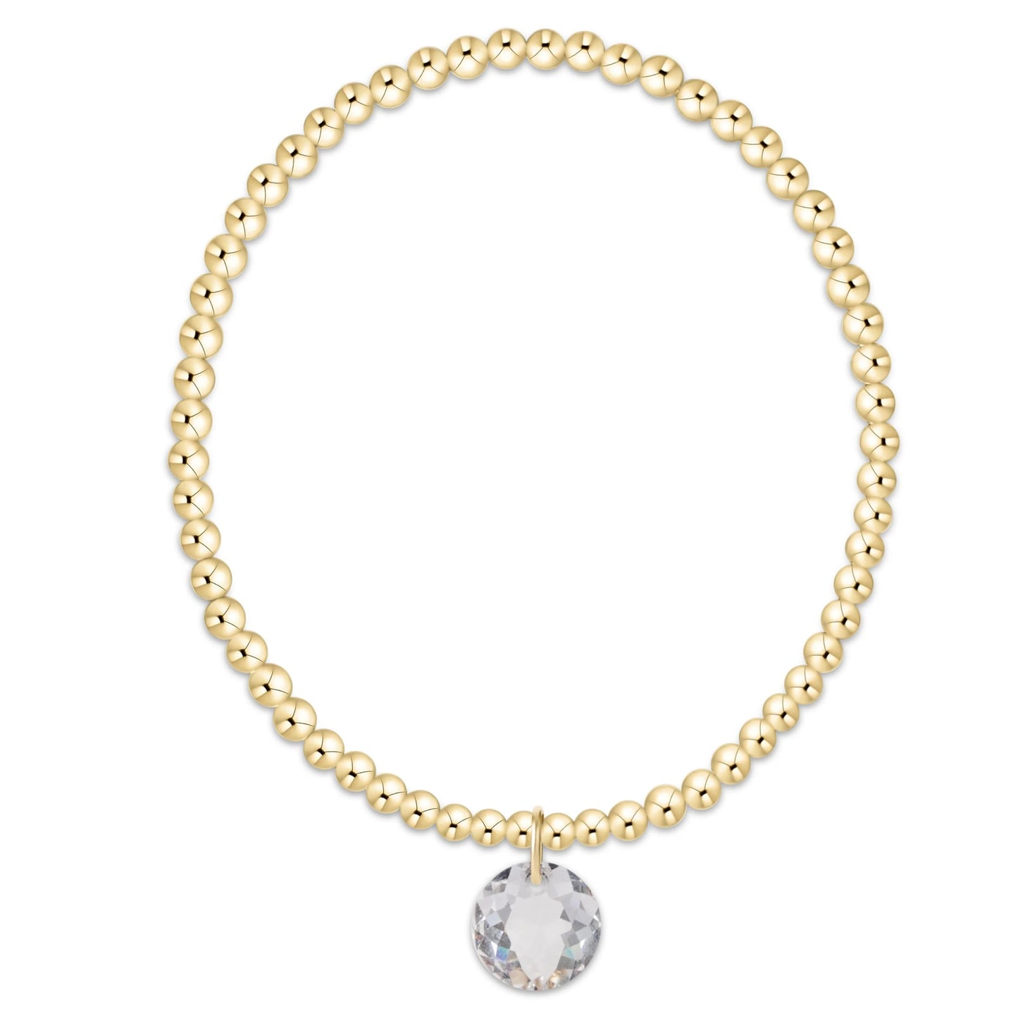 Enewton Classic Gold 3mm Bracelet - Reflection Charm 4