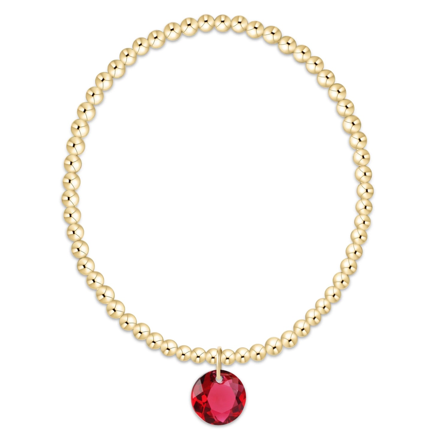 Enewton Classic Gold 3mm Bracelet - Reflection Charm 7