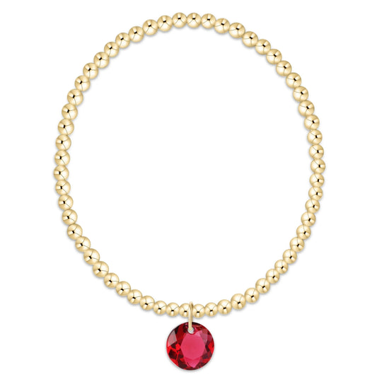 Enewton Classic Gold 3mm Bracelet - Reflection Charm 7