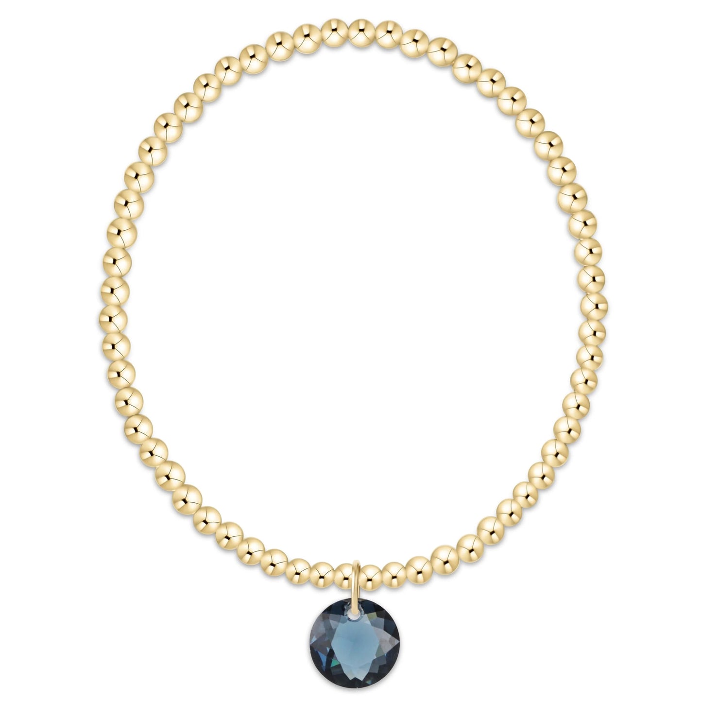 Enewton Classic Gold 3mm Bracelet - Reflection Charm 9