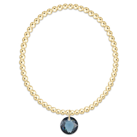 Enewton Classic Gold 3mm Bracelet - Reflection Charm 9