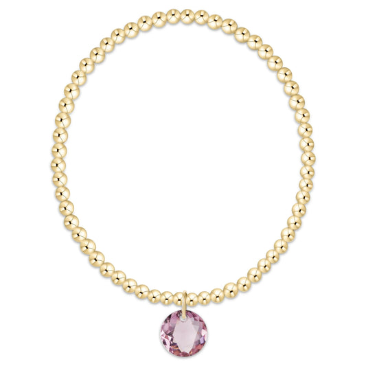 Enewton Classic Gold 3mm Bracelet - Reflection Charm 2