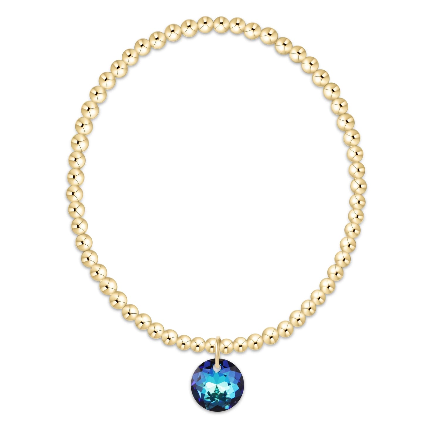 Enewton Classic Gold 3mm Bracelet - Reflection Charm 12
