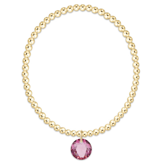 Enewton Classic Gold 3mm Bracelet - Reflection Charm 10