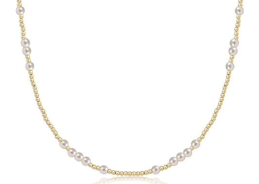 enewton 17" Hope Unwritten Choker 4mm - Pearl