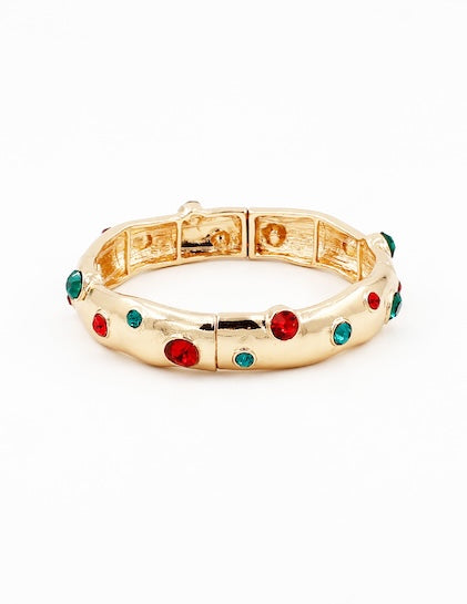 Meghan Browne Juniper Red and Green Bracelet