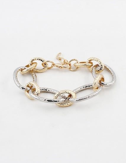 Meghan Browne Lase Gold and Silver Bracelet