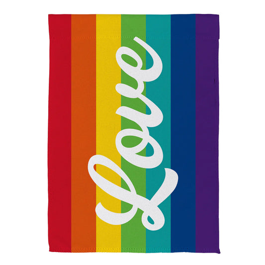 Evergreen All Love Suede Garden Flag