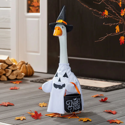 Evergreen Porch Goose Midnight Ghost Outfit
