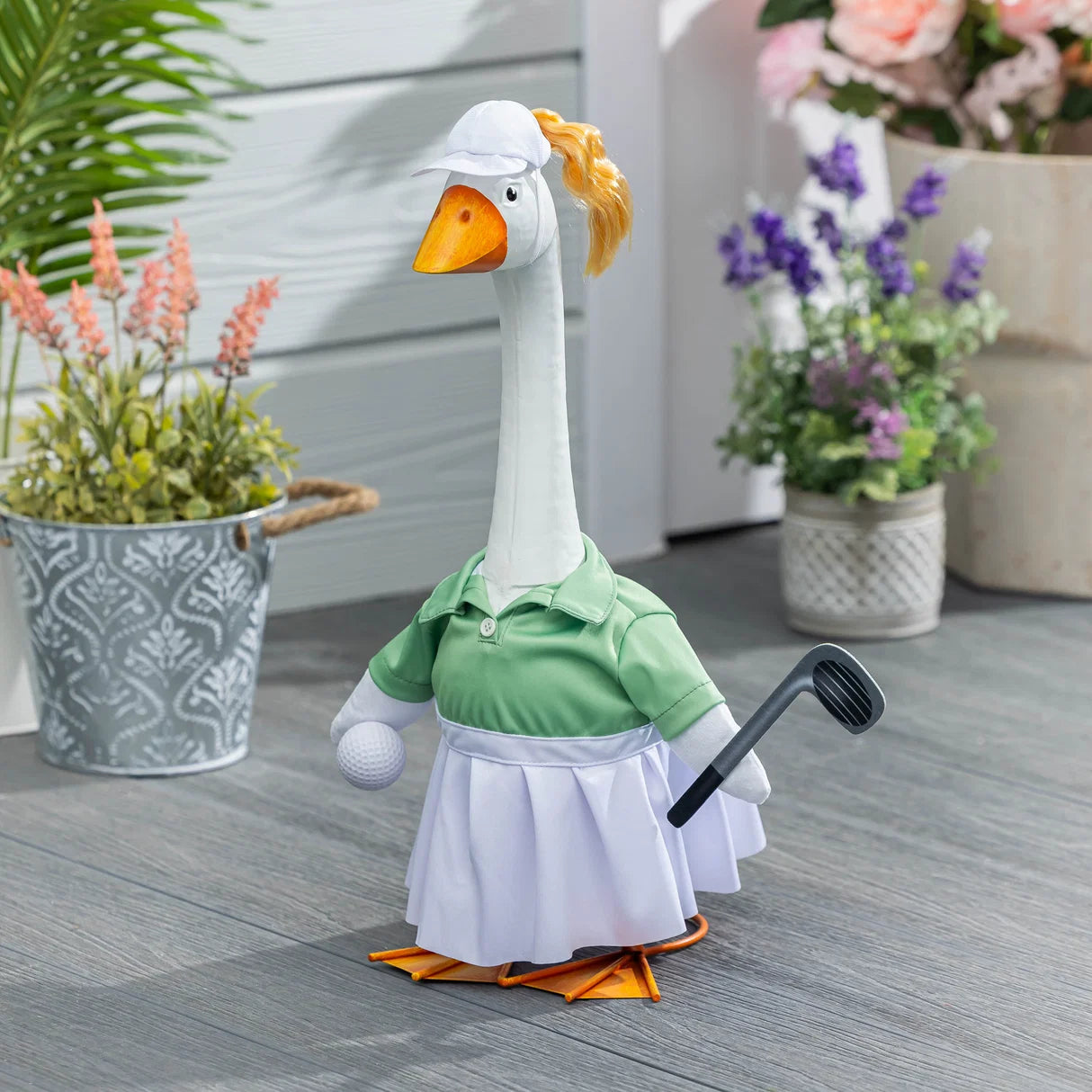 Evergreen Porch Goose Golf Outfit