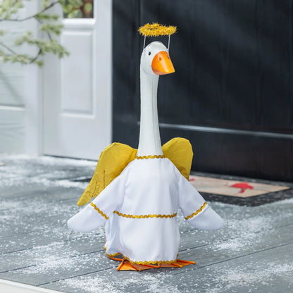 Evergreen Porch Goose Angel Outfit