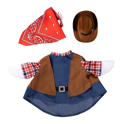 Evergreen Porch Goose Wild West Outfit