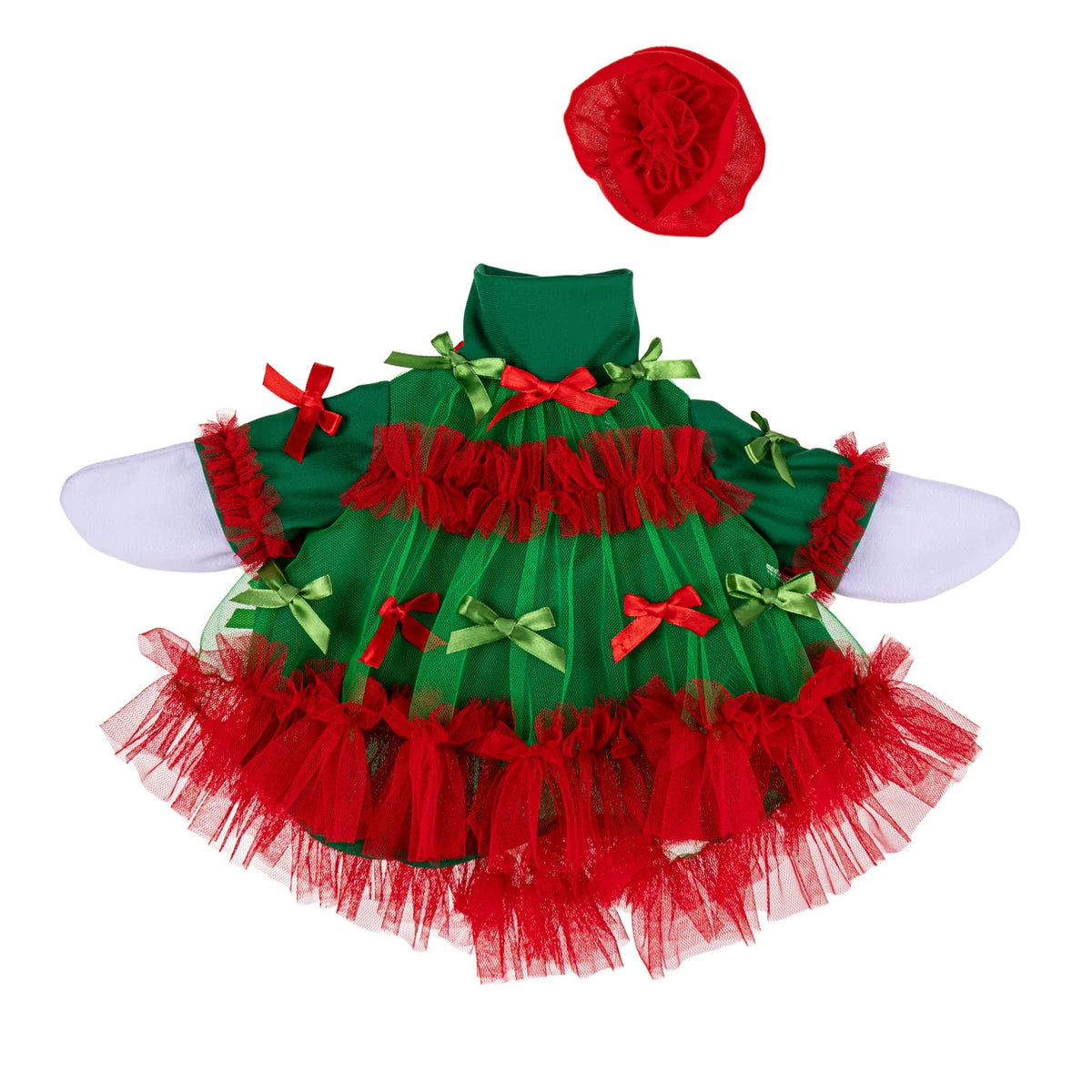Evergreen Porch Goose Bows Outfit