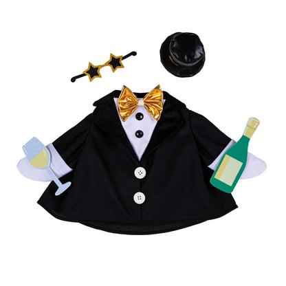 Evergreen Porch Goose Happy New Year Outfit