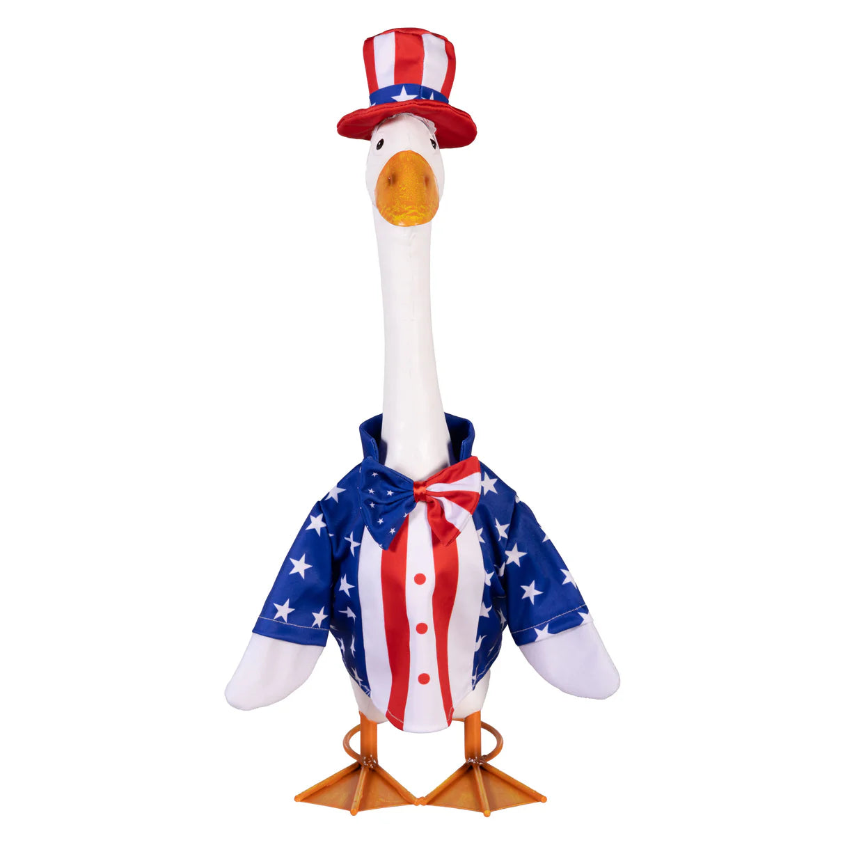 Evergreen Porch Goose Patriotic Suit Outfit