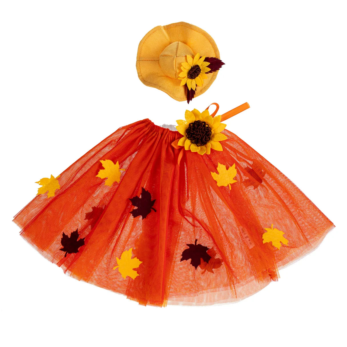Evergreen Porch Goose Fall Leaf Dress Outfit