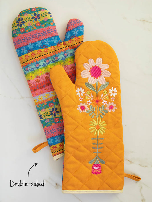 Natural Life Bake Happy Oven Mitt Floral