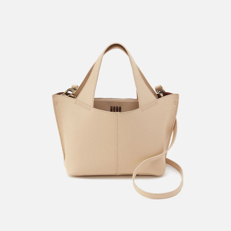 HOBO Vida Small Tote Almond Micro Pebbled Leather