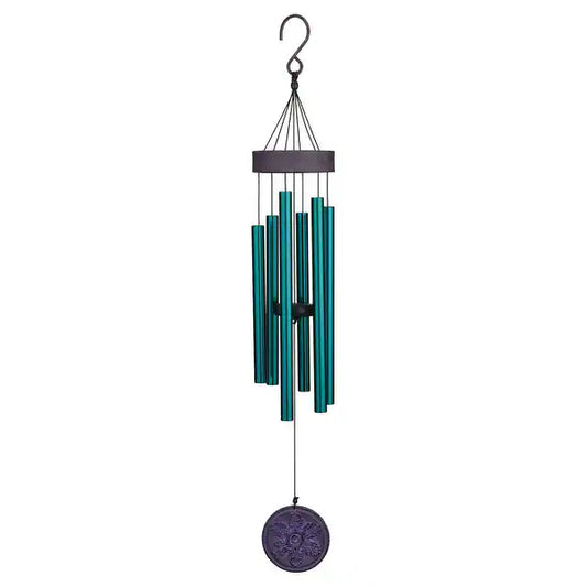 Regal Medallion Wind Chime - Purple