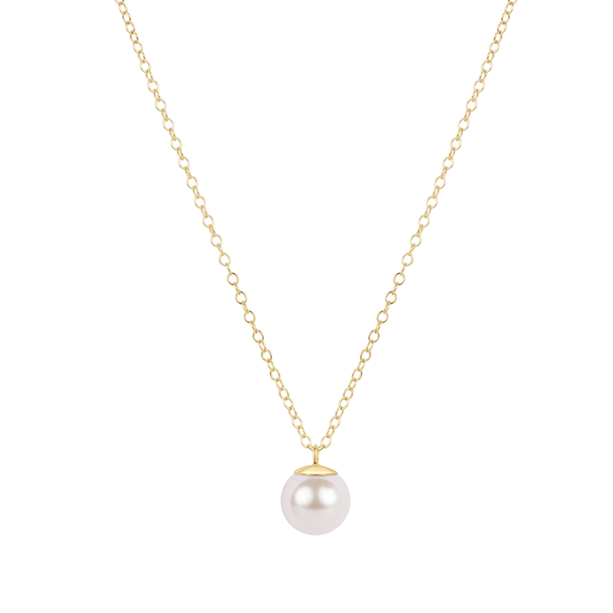 Enewton 16" Necklace Gold - Classic Pearl 8mm Charm