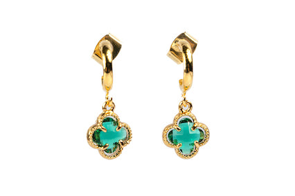 Meghan Browne Nalda Green Earrings