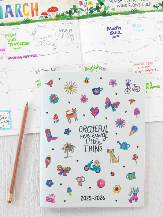 Natural Life Academic Planner Cream Grateful 2025-2026