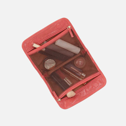 HOBO Beauty Cosmetic Pouch Pink Mirage Polished Leather