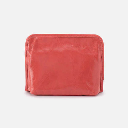 HOBO Beauty Cosmetic Pouch Pink Mirage Polished Leather
