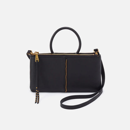 HOBO Sable Crossbody Black Polished Leather