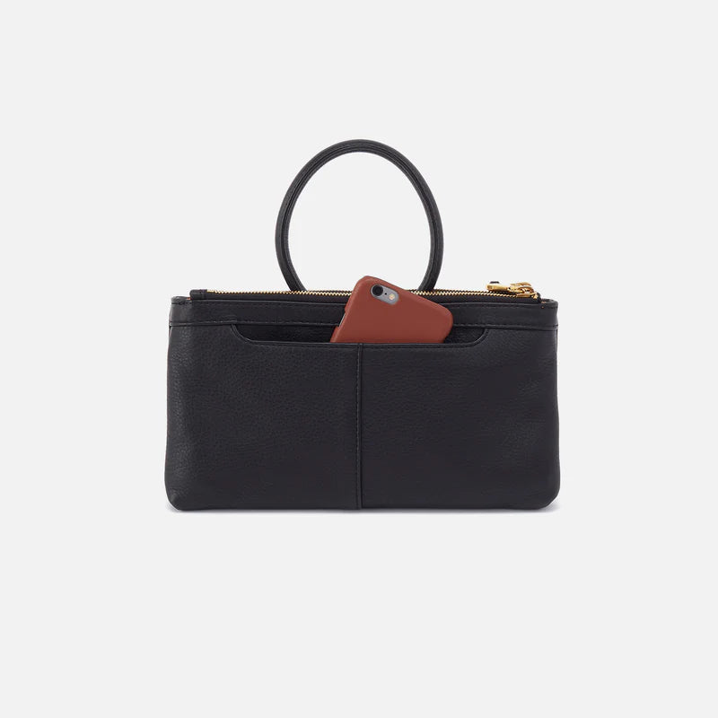 HOBO Sable Crossbody Black Polished Leather