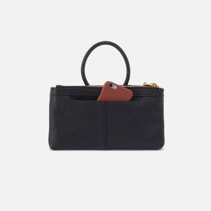 HOBO Sable Crossbody Black Polished Leather