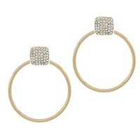 Meghan Browne Ode Gold Stud Hoop Earrings