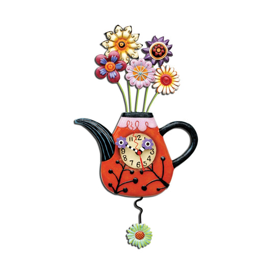 Allen Designs Flower-Tea-Ful Clock