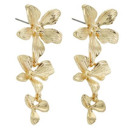 Meghan Browne Posy Gold Earrings