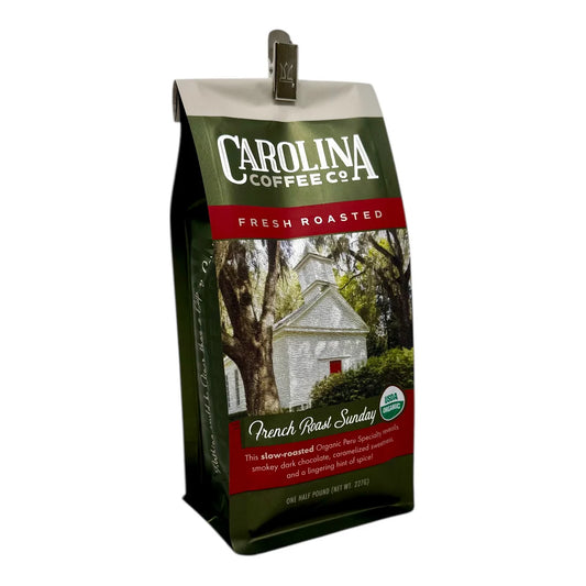 Carolina Coffee Company French Roast Sunday Half Pound Bag Ground Coffee