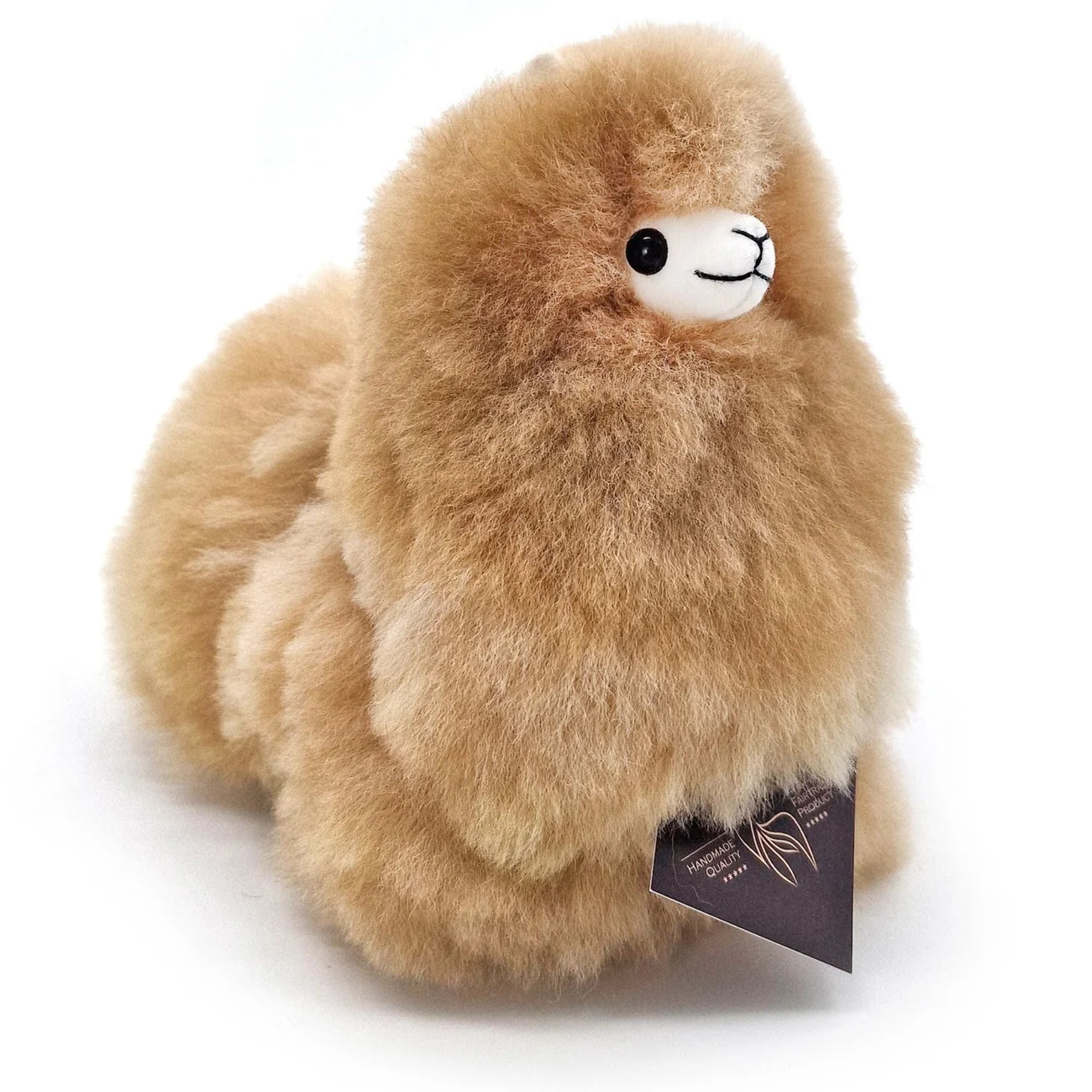 Inkari Mini Alpaca Stuffed Animal - Sandstone