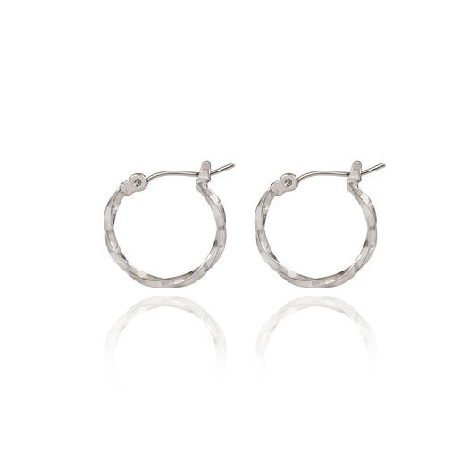 Spirit by Silver Forest Small Twisted Hoop Earrings