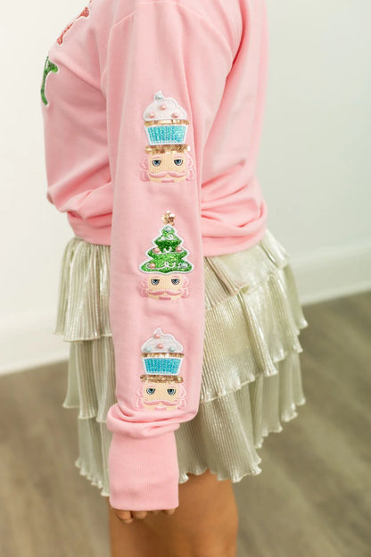 Grace + Emma Sequin Holly Jolly Sweatshirt