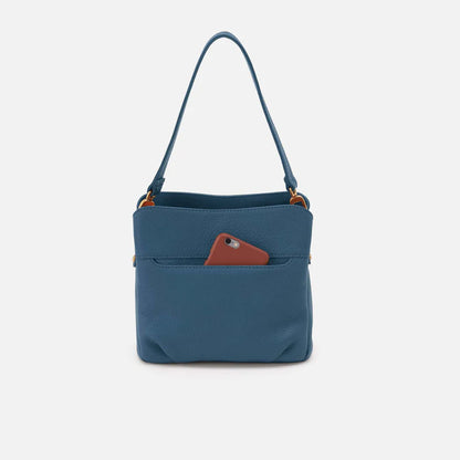 HOBO Starr Convertible Shoulder Bag in Pebbled Peacock Feather