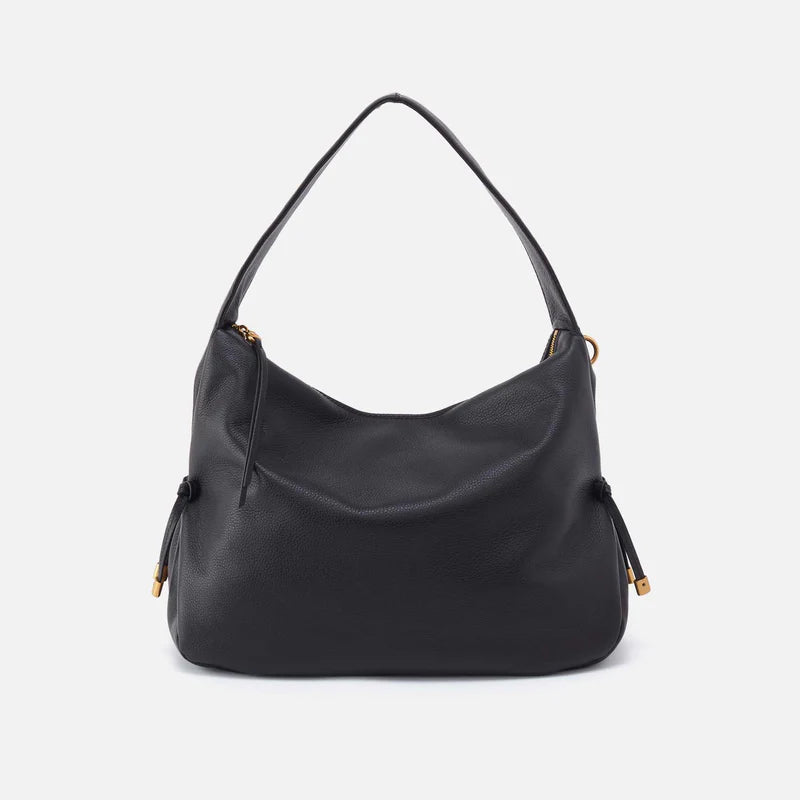 HOBO Kori Hobo Bag Black Pebbled Leather