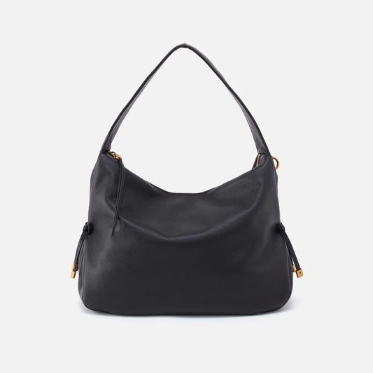 HOBO Kori Hobo Bag Black Pebbled Leather