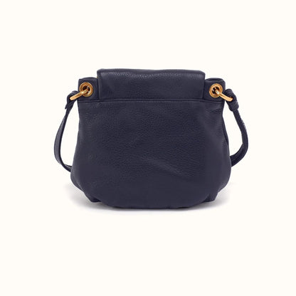 HOBO Fern Zip-Flap Crossbody Ink Navy Pebbled Leather