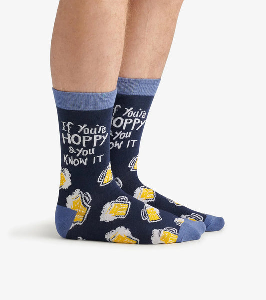 Little Blue House If You're Hoppy & You Know It Crew Socks