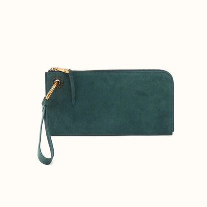 HOBO Jett Wristlet Pine Needle Suede Leather