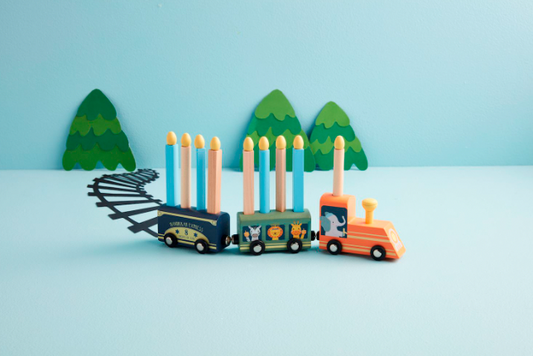 Mud Pie Hanukkah Express Menorah Train Set