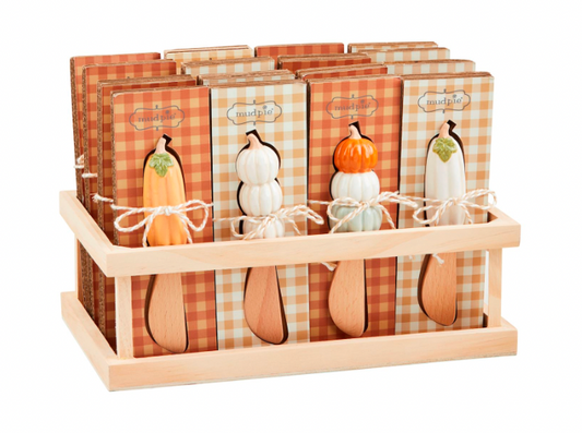 Mud Pie Wooden Pumpkin Spreader